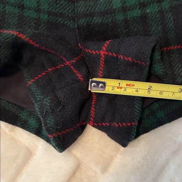 Abercrombie & Fitch Green and Navy Plaid Shorts size 25 - Picture 6 of 8